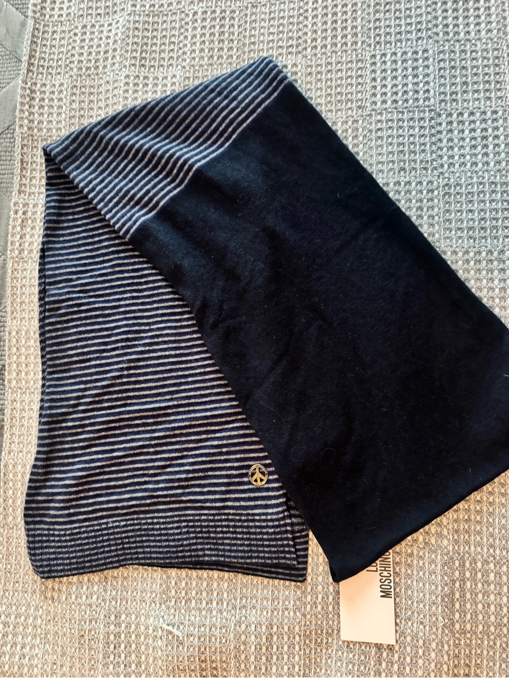Love Moschino Extra Long Colorblock Striped Scarf NWT